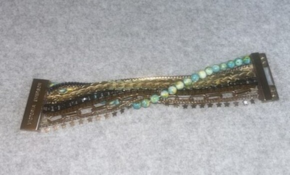Jewelry - VICTORIA EMERSON Gold Tone, Mixed Materials Layered Design Bracelet